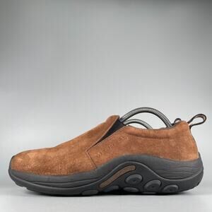 Merrell Jungle Moc Men's Size 9.5 Brown Suede Casual Slip On Loafers Hiking Shoe
